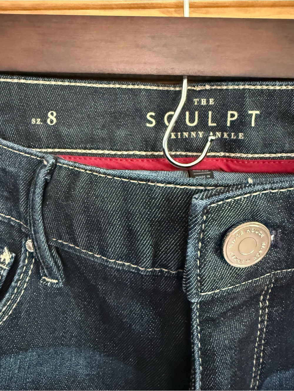 White House Black Market Dark Blue Skinny Jeans - Picture 2 of 3